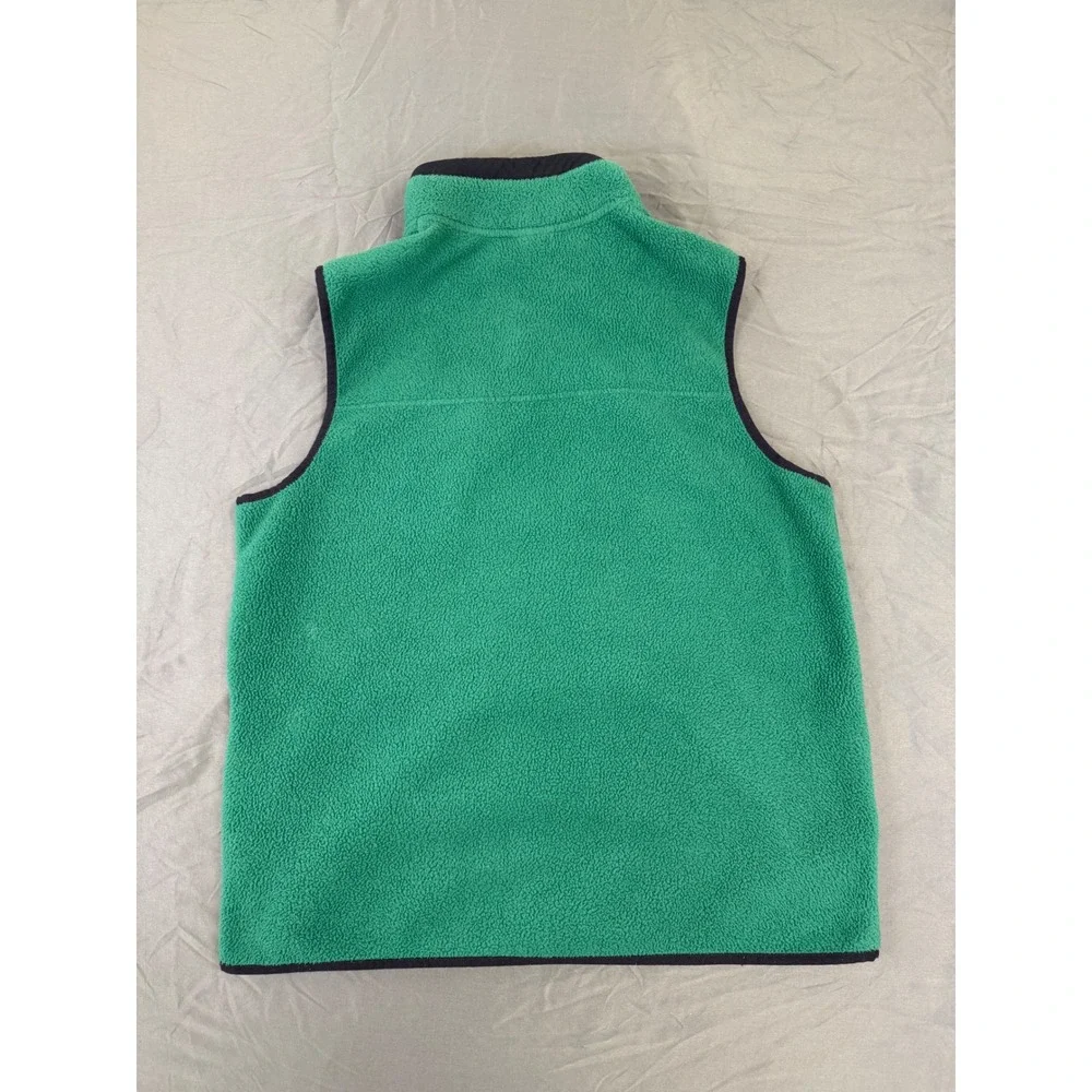 The North Face Mens Full Zip‎ Fleece Vest Green Navy Blue NF0A4QZH XL